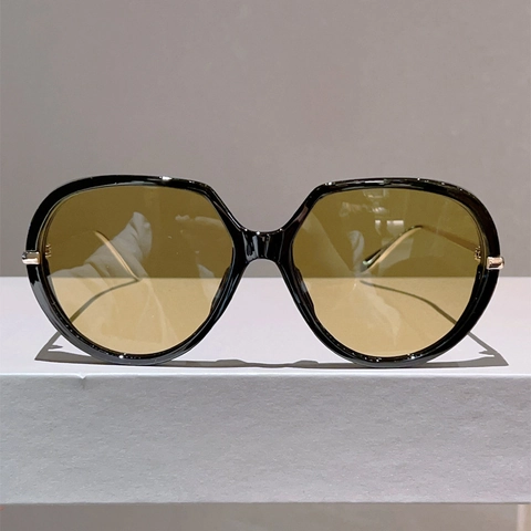 Occhiali Da Sole Rotondi Oversize Protezione UV400 Montatura In Metallo E Plastica Stile Vintage Per Feste All Aperto