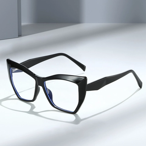 Montature Per Occhiali Cat Eye TR90 Leggere Anti Luce Blu Per Donna Stile Retrò Decorativo