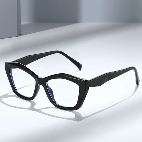Occhiali Anti Luce Blu Cat Eye Montature Ottiche TR90 Retro Sfumate Moda Per Donna Uomo Cerniera A Molla