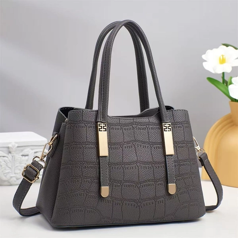 Borsa Da Donna Trama Coccodrillo Pelle PU Texture Alligatore Borsa A Tracolla Con Tracolla Rimovibile Elegante Moda