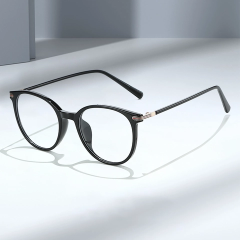 Retro Runde Rahmen Anti Blaulicht Brille PC TR Material Mode Einfache Brille Für Unisex Studenten UV Schutz