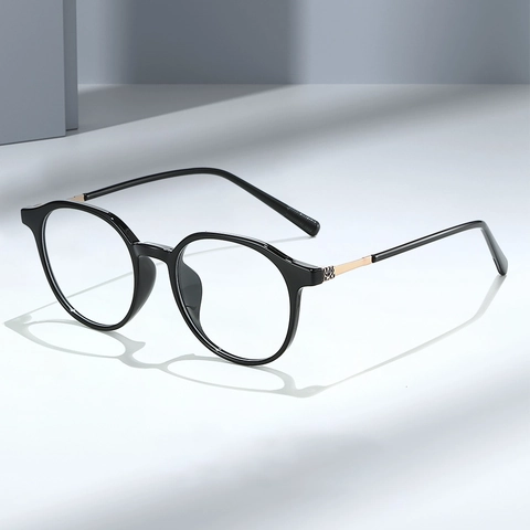 Occhiali Filtro Luce Blu Tondi Retro Montura PC Lente AC Cerniera Metallica Anti Riflesso UV400 Unisex
