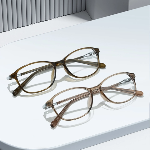 Retro Square Optical Glasses Frame Blue Light Blocking Lightweight TR90 Transparent Jelly Color Eyewear For Women Men