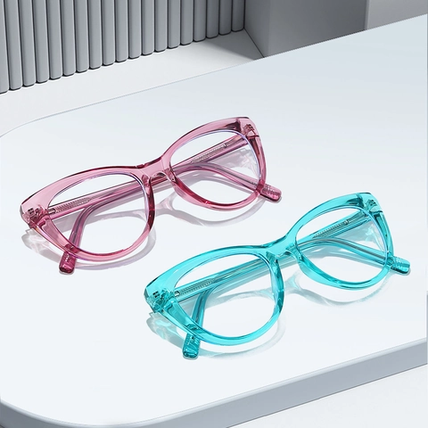 Montatura Per Occhiali Da Gatto Moda PC Anti Luce Blu Ottica Farfalla Occhiali Cerniera A Molla Per Donne