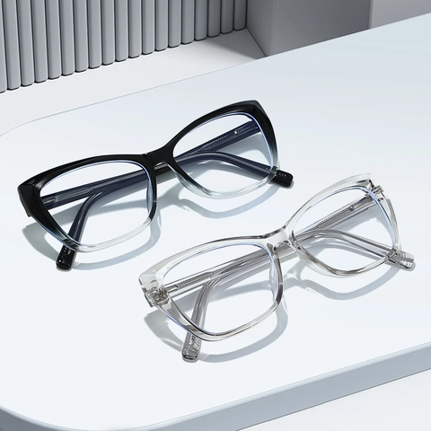 Occhiali Anti Luce Blu Cat Eye Montatura PC Lente AC Moda Ottica Per Donne Protezione Oculare