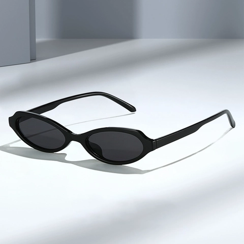 Gafas De Sol Ovaladas Retro Mujeres Hombres Protección UV400 Polarizadas Montura PC Lente AC Moda