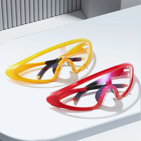 Gafas De Sol Deportivas Fotocromáticas Montura PC Ciclismo UV400 Cortavientos Lente Grande Unisex Correr Esquí
