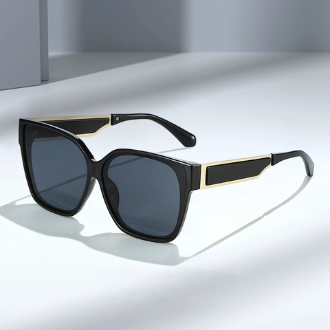 Gafas De Sol Cuadradas Grandes Moda Protección UV400 PC AC Lentes Retro Universal
