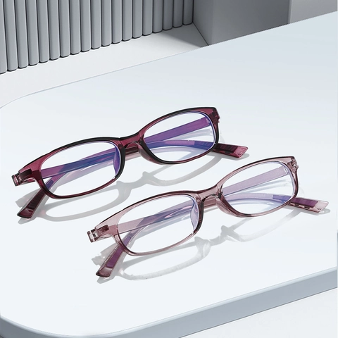 Fashion Women Men Anti Blue Light Glasses PC Frame AC Lens Lightweight Reading Optical Eyewear Elegant Small Frame