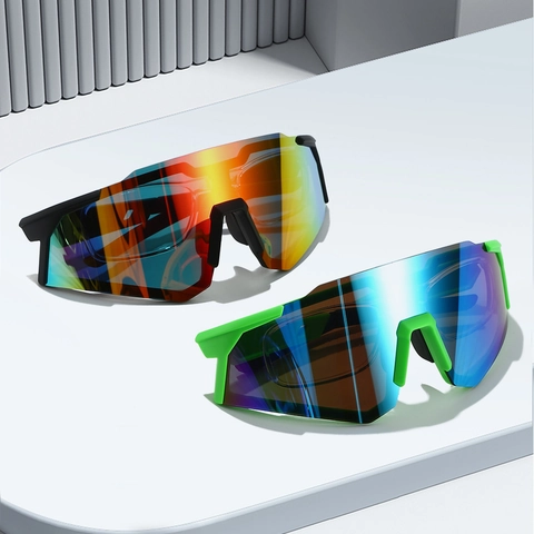Cycling Sunglasses Sports Eyewear UV400 Windproof Wrap Around Outdoor Running Hiking Myopia Frame Compatible Unisex Fashion