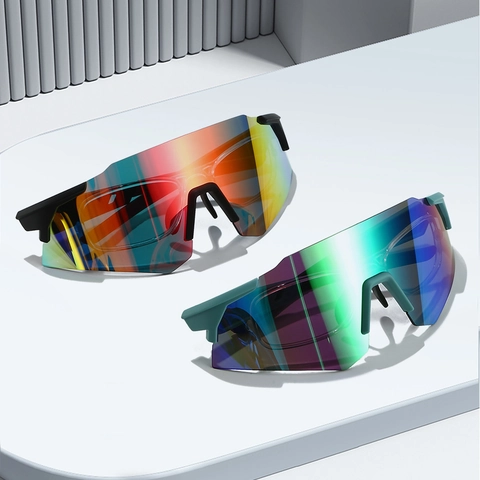 Sport Zonnebril UV400 Bescherming PC Frame Shield Eyewear Met Binnen RX Frame Voor Fietsen Outdoor Rijden Unisex