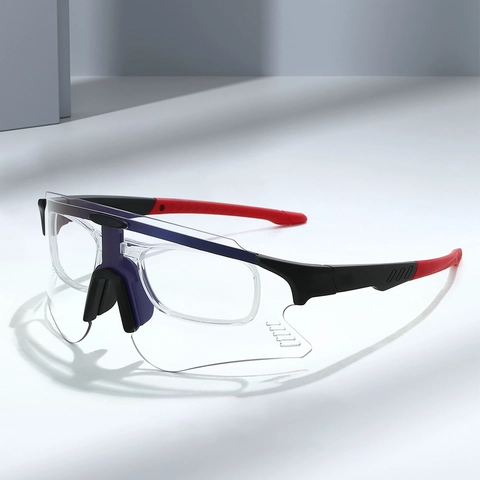 Photochromic Sports Sunglasses Cycling Goggles UV400 PC Frame Windproof Day Night Myopia Frame Outdoor Unisex
