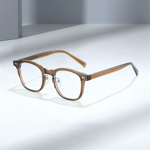 Anti Blue Light Glasses TR90 Square Frame Optical Eyewear Retro Fashion Leisure Commute Unisex Clear Lens Spectacles