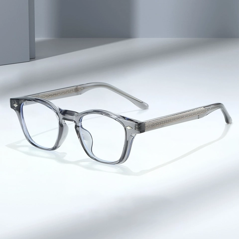Occhiali Da Vista Quadrati Retrò TR90 Filtro Luce Blu Anti-UV Stile Coreano Montatura Unisex Con Perno In Metallo