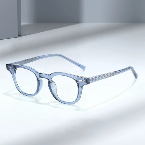 Occhiali Da Vista Rotondi Retrò Anti Luce Blu Montatura Ottica TR90 Anti Riflesso Per Uomo Donna Moda