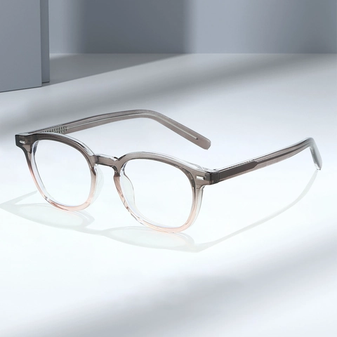 Occhiali Anti Luce Blu Rotondi Retro Montatura TR90 Moda Unisex Sfumati Ottici Leggeri