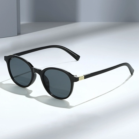 Gafas De Sol Retro Con Montura Redonda Moda Protección UV400 Montura De PC Ligera Gafas Unisex