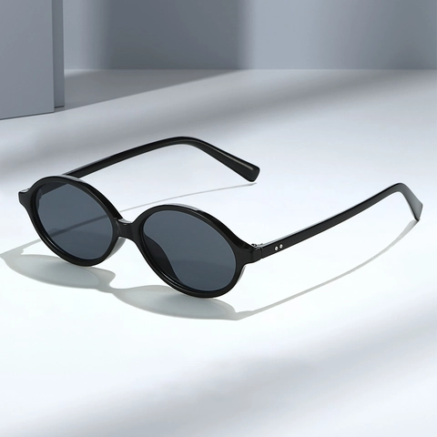 Retro Oval Sonnenbrille Damen Herren Vintage Kleiner Rahmen UV400 Schutz PC Material Koreanischen Stil Mode Brillen