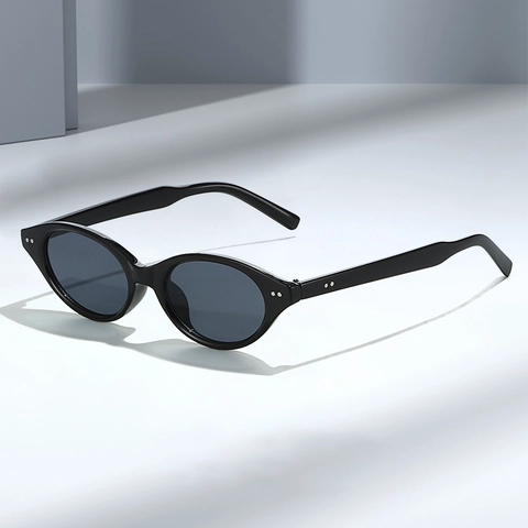 Retro Oval Sonnenbrille Für Damen Und Herren UV400 Schutz PC Rahmen Mode Cat Eye Brille Reisen