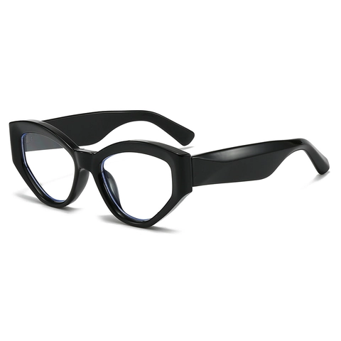 Montura Occhiali Anti Luce Blu Gatto Geometrica Oversize Moda Retrò Stile Street Occhiali PC E AC