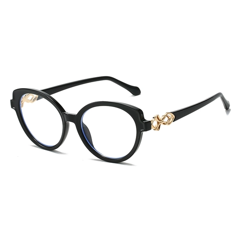 Occhiali Da Sole Occhio Di Gatto Da Donna Retro Ovali Montatura PC Lenti Sfumate UV400 Moda Tendenza Decorazione Metallica