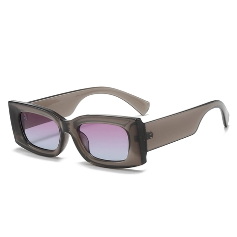 Zonnebril Rechthoekig PC Frame AC Lens UV400 Bescherming Retro Y2K Mode Brillen Voor Dames Heren Outdoor