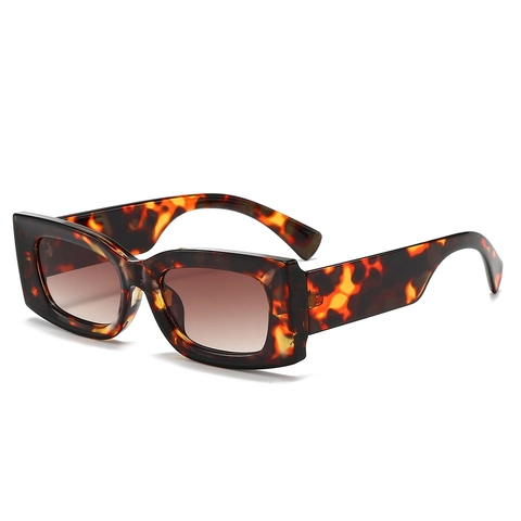 Zonnebril Rechthoekig PC Frame AC Lens UV400 Bescherming Retro Y2K Mode Brillen Voor Dames Heren Outdoor