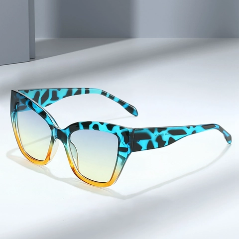 Occhiali Da Sole Cat Eye Retro Donne Protezione UV400 Montatura PC Lenti Sfumate Vintage Moda Outdoor