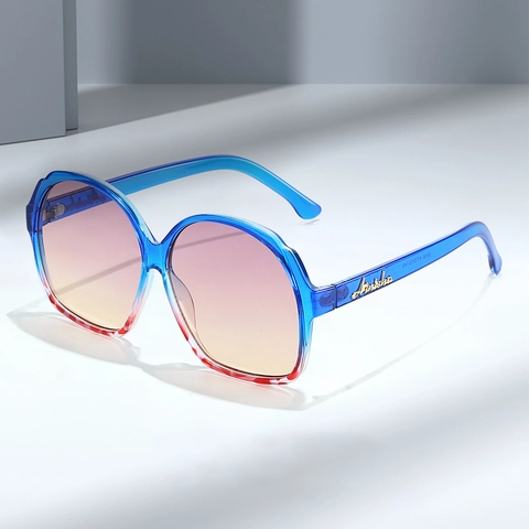 Dames Oversized Zonnebril Mode Ovaal PC Frame Gradiënt Lenzen UV400 Bescherming Retro Outdoor Reizen Brillen