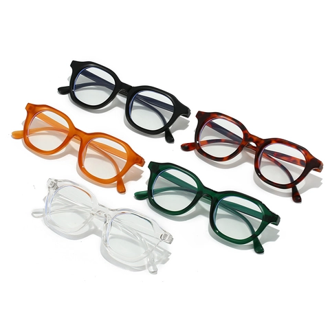 Occhiali Da Vista Ovali Retro Con Blocco Luce Blu Montatura In PC Occhiali Di Moda Anti Giallo Per Uomo E Donna