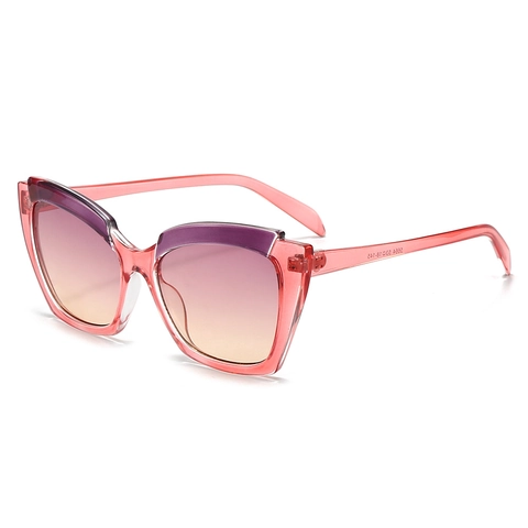 Occhiali Da Sole Occhio Di Gatto Vintage Protezione UV400 Montatura PC Moda Sfumata Retrò Per Donne