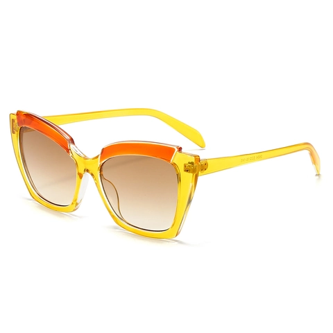 Occhiali Da Sole Occhio Di Gatto Vintage Protezione UV400 Montatura PC Moda Sfumata Retrò Per Donne