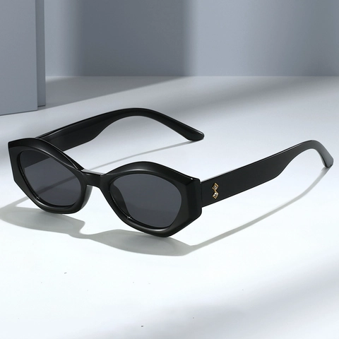 Gafas De Sol Ojo De Gato Geométricas Montura PC Lentes AC Protección UV400 Lujo Vintage Moda Streetwear Para Mujeres Y Hombres