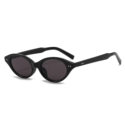 Occhiali Da Sole Cat Eye Retrò Protezione UV400 Montatura In PC Lenti In Policarbonato Decorazione Con Borchie Ovali