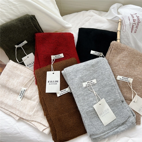 Gebreide Sjaal Valse Kraag Effen Kleur Nekwarmer Schouderdoek Decoratieve Casual Kantooraccessoire Voor Dames