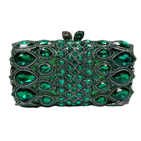Pochette Da Sera Di Lusso In Lega Vetro Strass Cristallo Artificiale Per Festa Matrimonio Banchetto Elegante Borsa A Mano