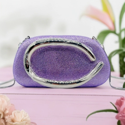 Strass Abend Clutch Tasche Für Damen Mit Metallgriff Und Abnehmbarer Kette Für Hochzeit Party Bankett