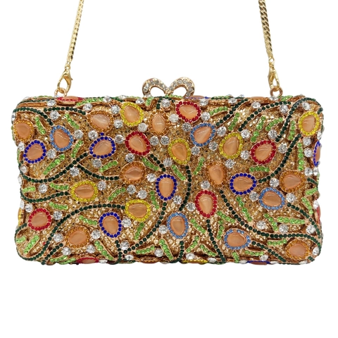 Luxe Strass Kattenoog Steen Avondtas Clutch Holle Legering Harde Schaal Bruiloft Feest Diner Handtas Voor Dames