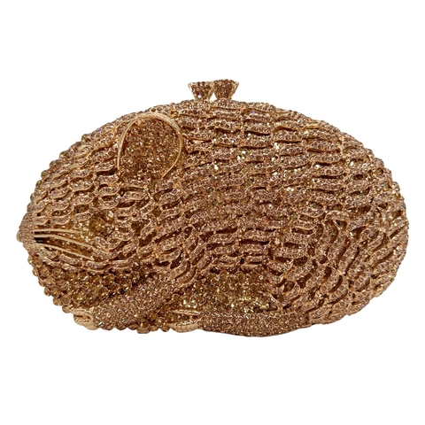Borsa Da Sera Di Lusso A Forma Di Topo Con Strass Da Donna Borsa A Mano Animale Creativa Luccicante Per Banchetti Feste Con Catena