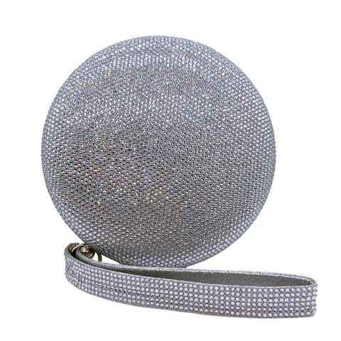 Borsa Da Sera Rotonda Clutch Con Strass Borsa Luccicante Per Feste E Matrimoni Da Donna