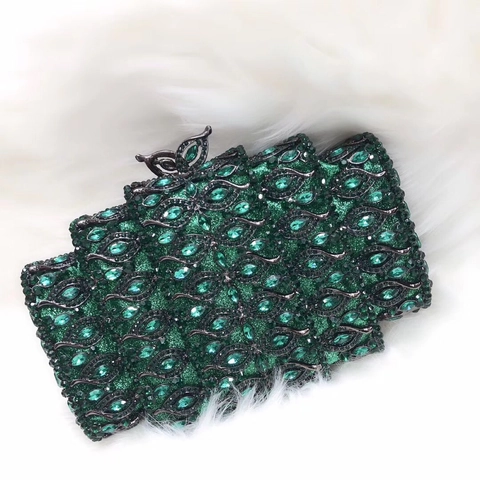 Bolso De Noche De Lujo Con Pedrería Y Cierre De Mariposa De Piedra Ojo De Gato Cartera Rígida De Fiesta Para Mujer