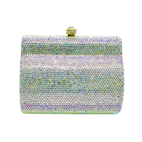 Pochette Da Sera Di Lusso Con Strass E Chiusura In Cristallo Borsa Rigida Mini Per Matrimoni Feste Banchetti Donna