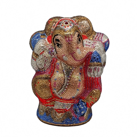 Borsa Da Sera Di Lusso A Forma Di Elefante Con Strass Pochette Metallica In Cristallo Scintillante Catena Dorata