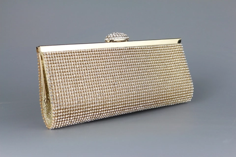 Borsa Da Sera Pochette Donna Lusso Strass Guscio Rigido Catena Tracolla Per Matrimonio Festa Banchetto Elegante