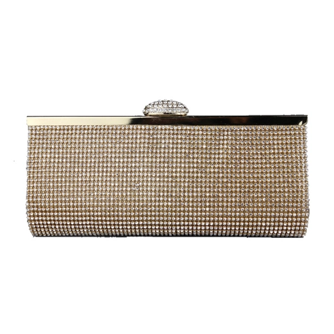 Borsa Da Sera Pochette Donna Lusso Strass Guscio Rigido Catena Tracolla Per Matrimonio Festa Banchetto Elegante