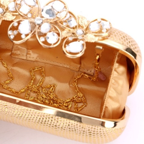 Handgefertigte Abendtasche Mit Perlen Mini Clutch Mit Kette Retro Wellenmuster Hochzeit Party Handtasche Für Damen