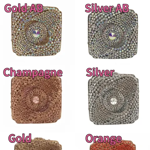 Abendhandtasche Damen Strass Kristall Metallbox Luxus Party Hochzeit Abendtasche Handtasche