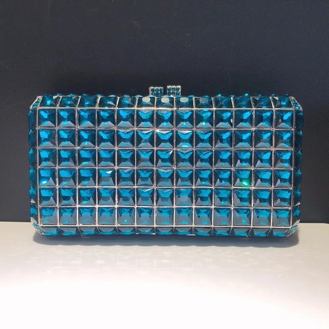 Pochette Da Sera Da Donna Strass Lusso Cristallo Metallo Rigido Borsa A Mano Per Feste Matrimoni Occasioni Formali