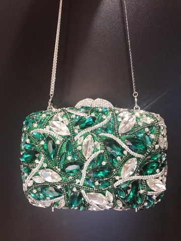 Luxus Abendtasche Strass Kristall Metallrahmen Hartschale Handtasche Für Damen Bankett Party Hochzeit Mit Kette