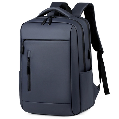 Zaino Business Da Uomo Tessuto Oxford Impermeabile Porta Di Ricarica USB Grande Capacità Scomparto Laptop Pendolare Viaggio